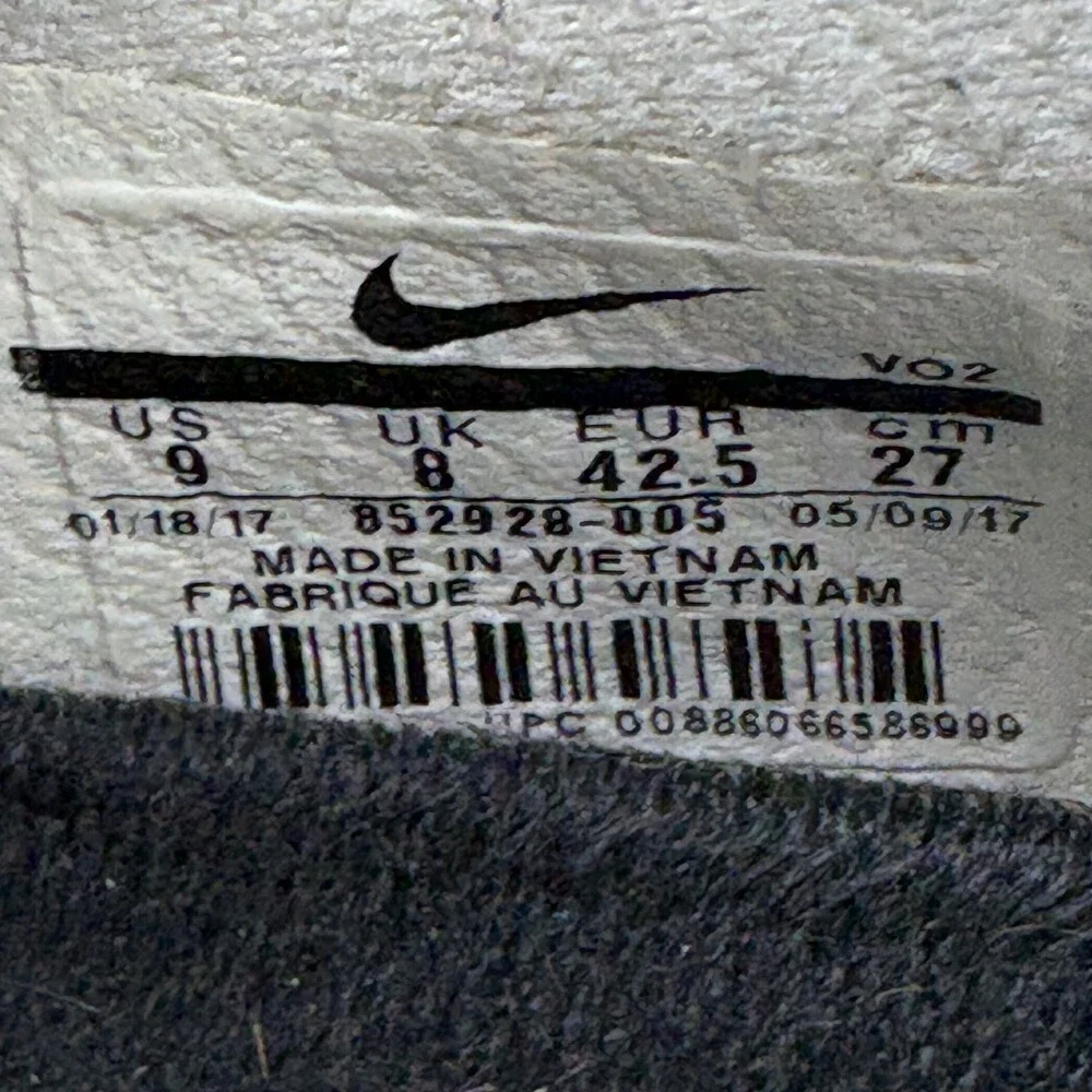Nike Metcon 3 Black White Mens US Size 9 EUR 42.5 852928-005 Sneakers